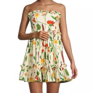 Agua by Agua Bendita Rosa Primavera Ruffled Mini Dress